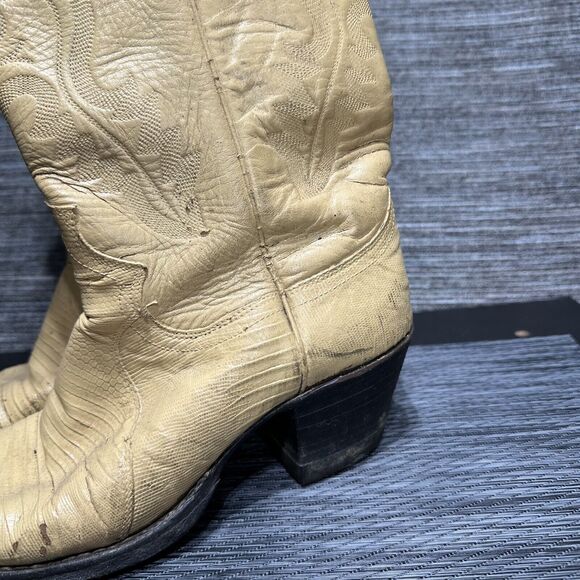 Justin Boots L 4676 Women’s 7.5 B Cream Yellow - Picture 2 of 16